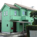 青梅市　外壁塗り替え工事　玄関ポーチ工事