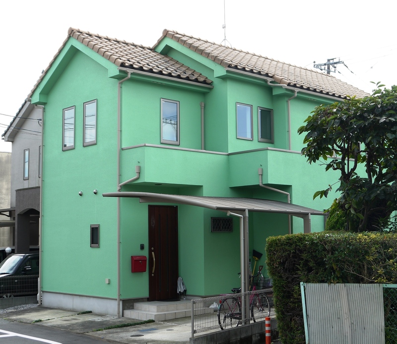 青梅市　外壁塗り替え工事　玄関ポーチ工事