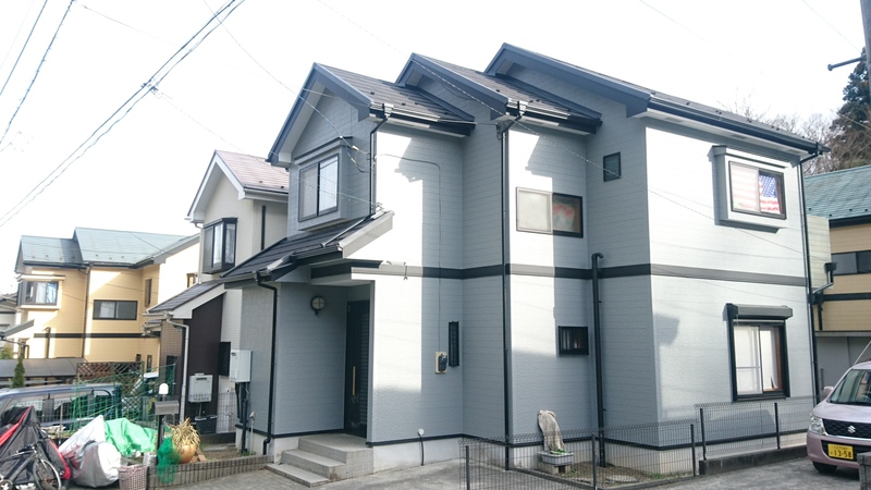 青梅市S様邸　Ｉ産業施工建売住宅　雨漏れ修繕　外壁塗装、屋根カバー
